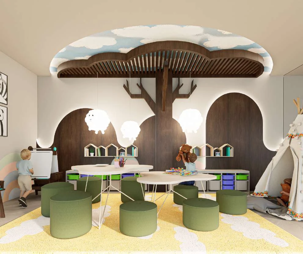 Project visualisation of the coworking space