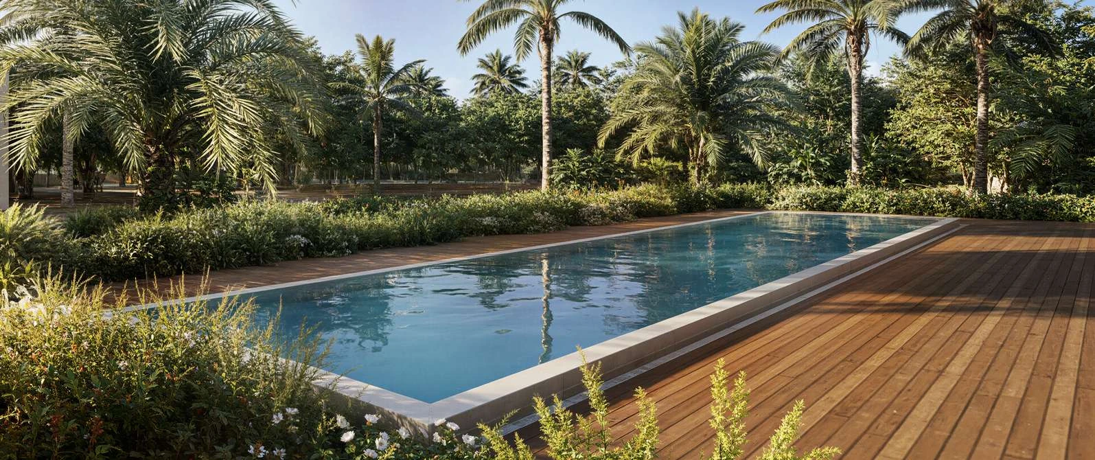 Project visualisation of the shared swimming pool